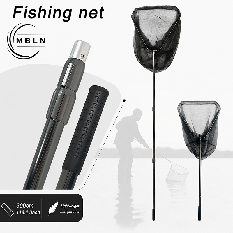 Landing Net Telescopic - 300cm Telescopic Fishing Landing Net with
