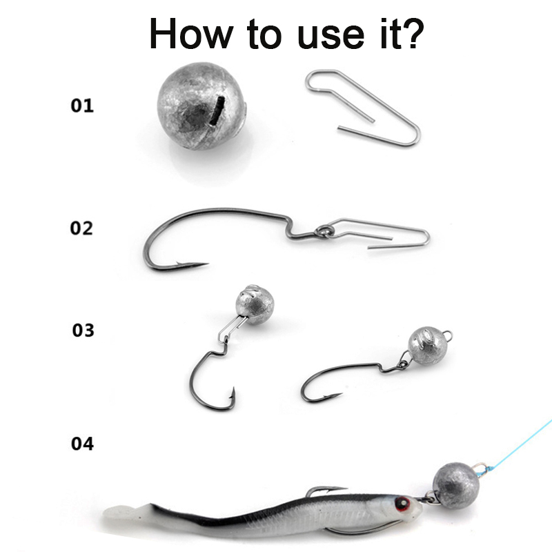 Simpleyi 5pcs/Lot Lead Weight  - Jig Head Lure review and price