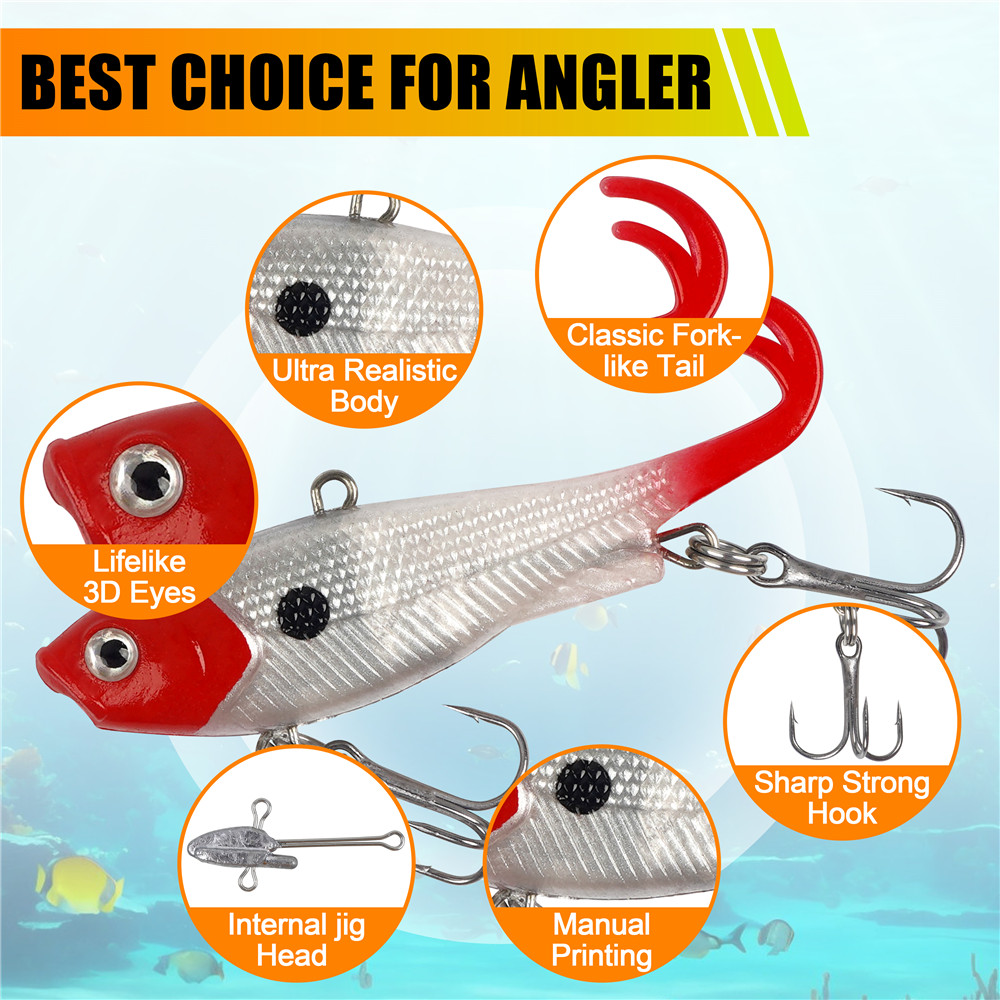 5Pcs Pre-Rigged Jig Head Wobbl - Jig Head Lure review and price