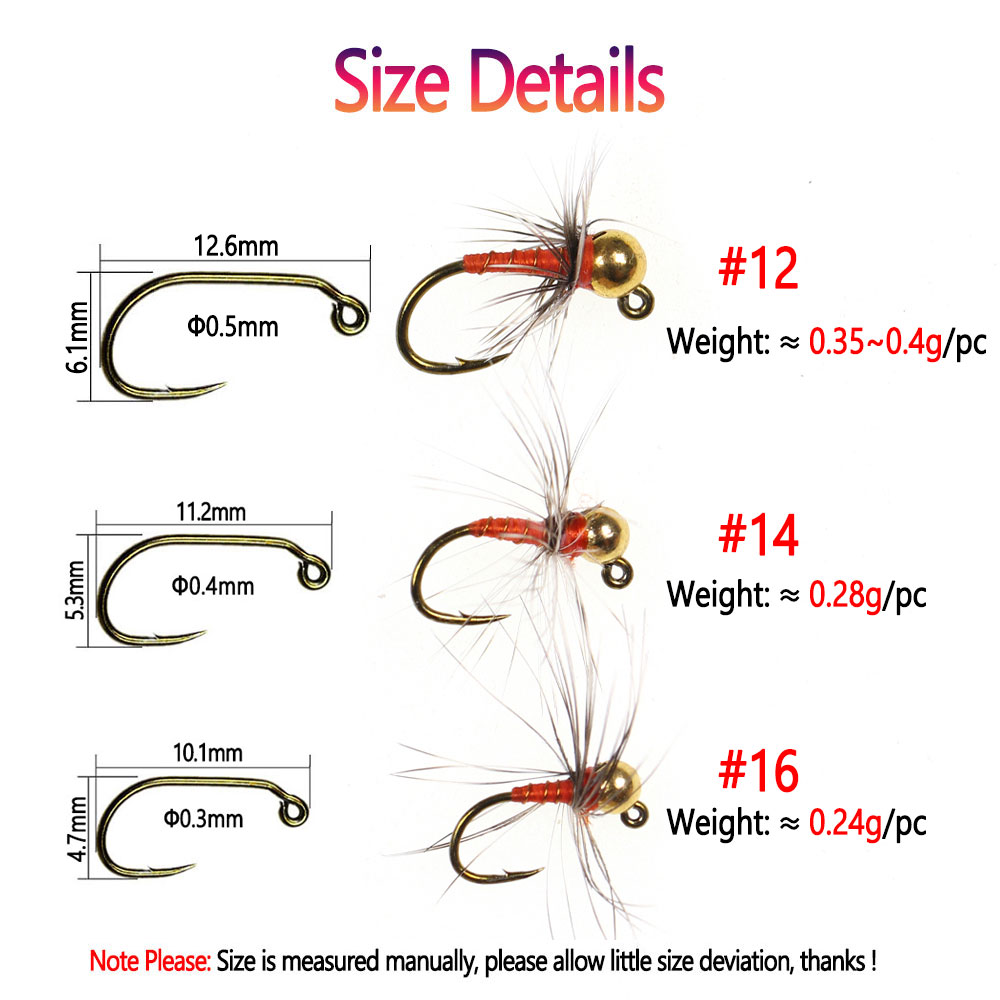 Bimoo 6pcs #12# 14 #16 Tungste - Jig Head Lure review and price